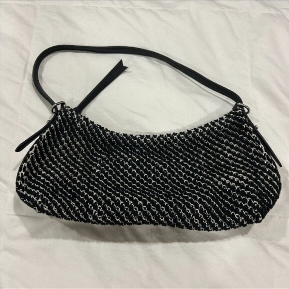 Rag & bone Summer Shoulder Bag Cotton Net Black